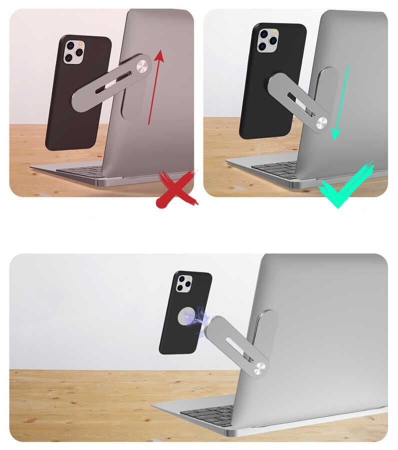 HEPTEKİLETİŞİM SJ05 Laptop - Monitör Telefon Tutucu