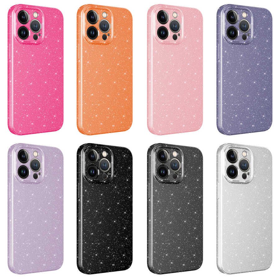 Apple iPhone 12 Pro Kılıf Kamera Korumalı Simli Lüks HEPTEKİLETİŞİM Koton Kapak