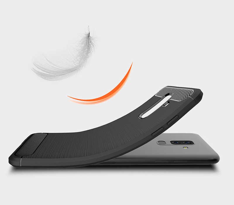 Samsung Galaxy J8 Kılıf Ultra Korunaklı Silikon Kapak (ROOM) Gri