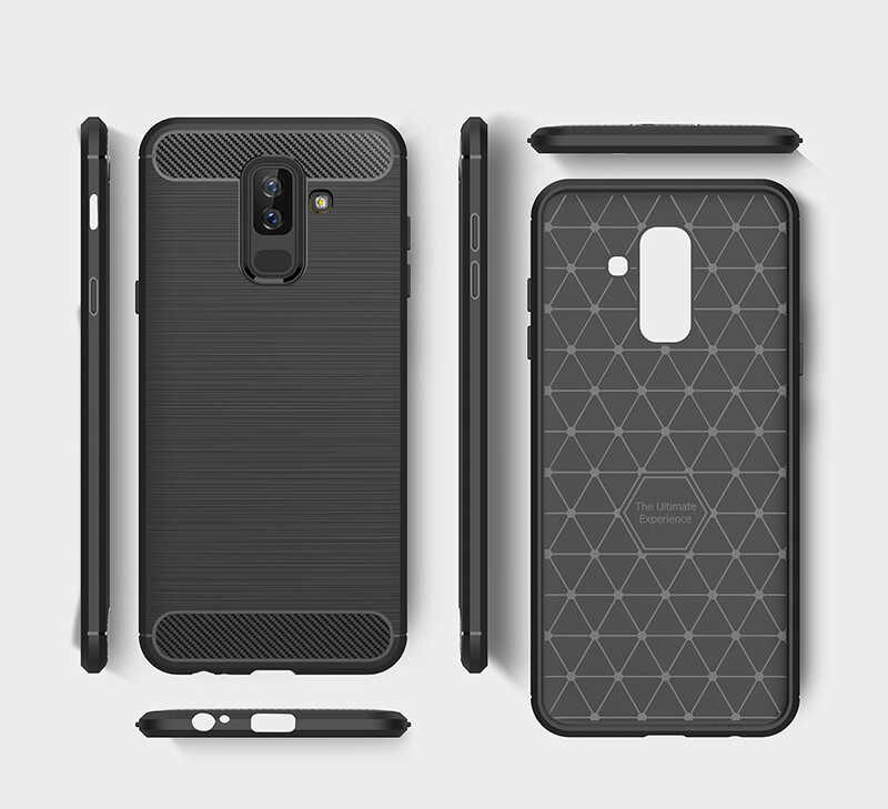 Samsung Galaxy J8 Kılıf Ultra Korunaklı Silikon Kapak (ROOM) Gri