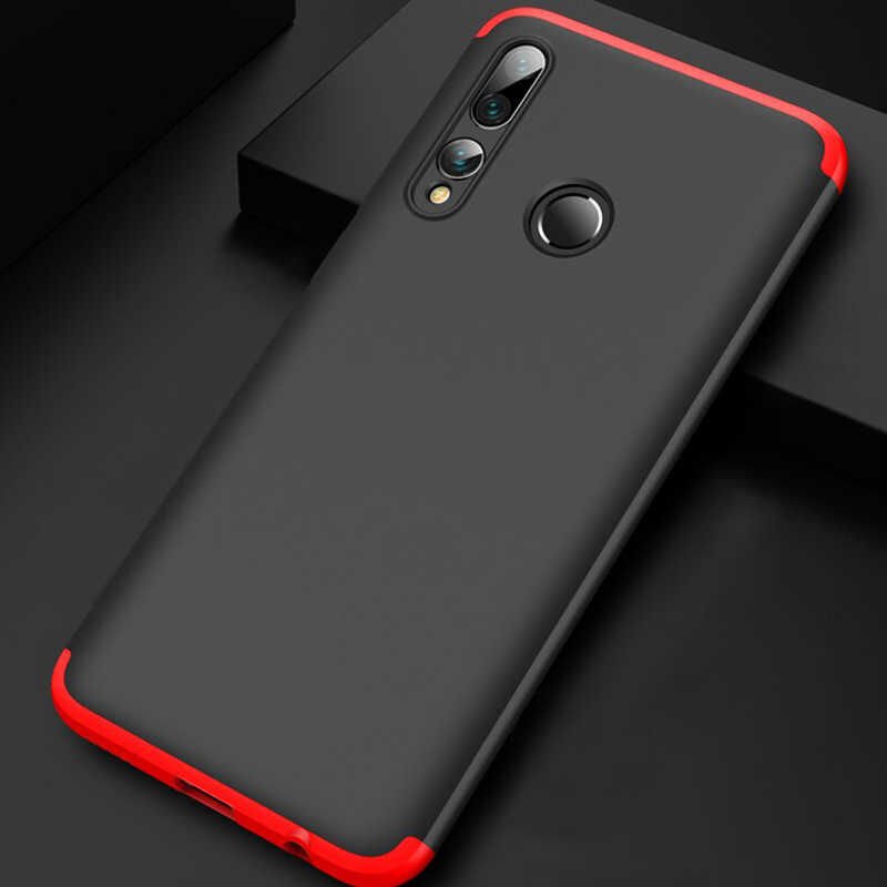Huawei Y9 Prime 2019 Kılıf 360 Tam Koruma Ön Ve Arka Sert Mika Kapak Orjinal Ays Gkk Kapak Siyah-Kırmızı