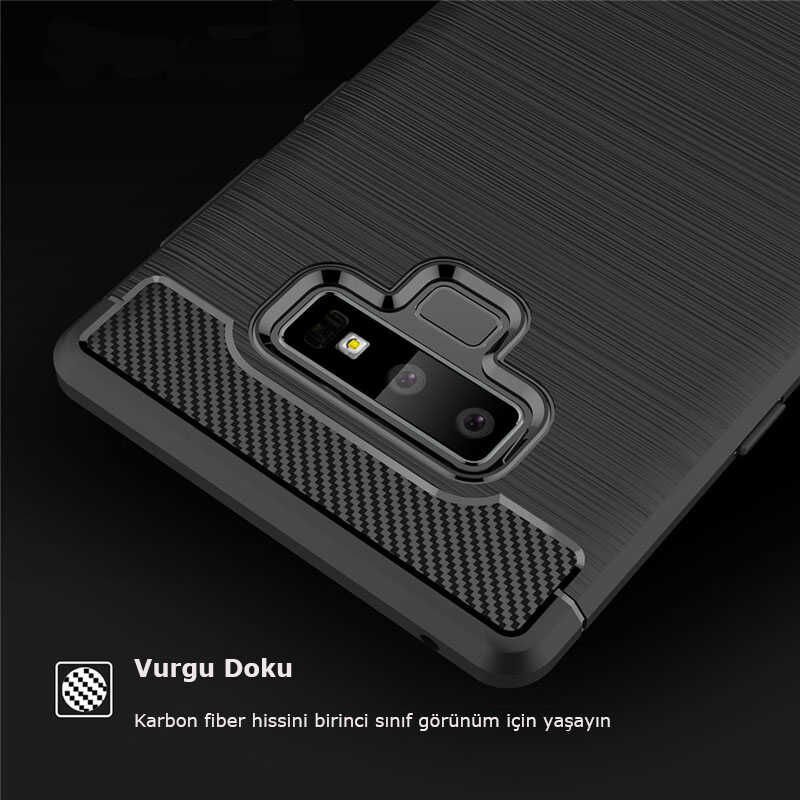 Samsung Galaxy Note 9 Kılıf Ultra Korunaklı Silikon Kapak (ROOM) Siyah
