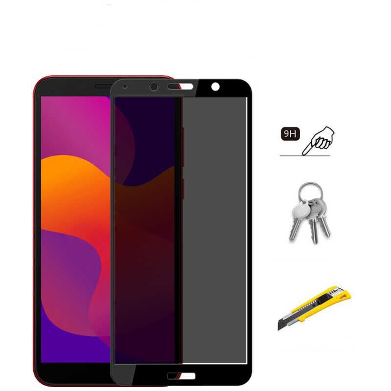 Huawei Y5P HEPTEKİLETİŞİM New 5D Privacy Temperli Ekran Koruyucu