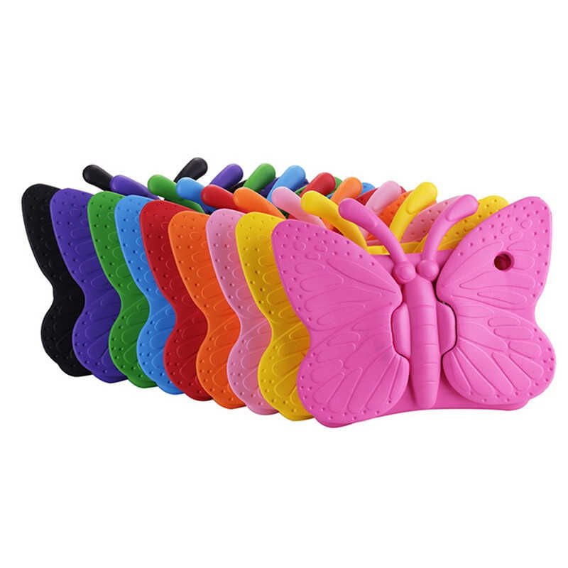 Ipad 2 3 4 Çocuklara Özel Silikon A1395 A1396 A1397 A1416 A1430 A1403 A1458 A1459 A1460 (B.FLY) Pembe Koyu