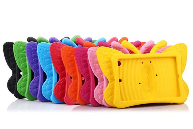 Ipad 2 3 4 Çocuklara Özel Silikon A1395 A1396 A1397 A1416 A1430 A1403 A1458 A1459 A1460 (B.FLY) Pembe Koyu