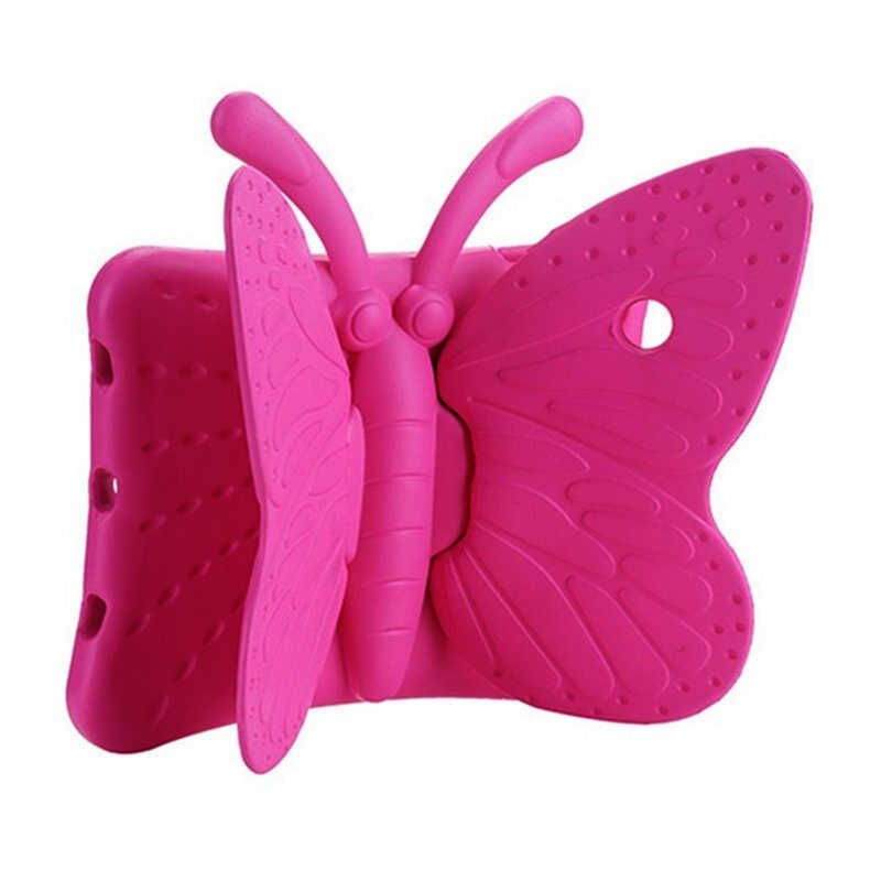 Ipad 2 3 4 Çocuklara Özel Silikon A1395 A1396 A1397 A1416 A1430 A1403 A1458 A1459 A1460 (B.FLY) Pembe Koyu