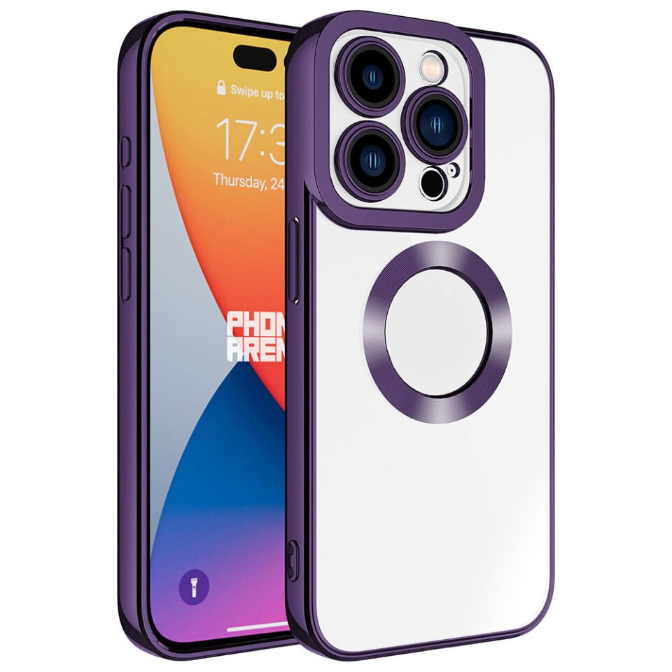 Apple iPhone 15 Pro Max Kılıf Kamera Korumalı Logo Gösteren HEPTEKİLETİŞİM Omega Kapak