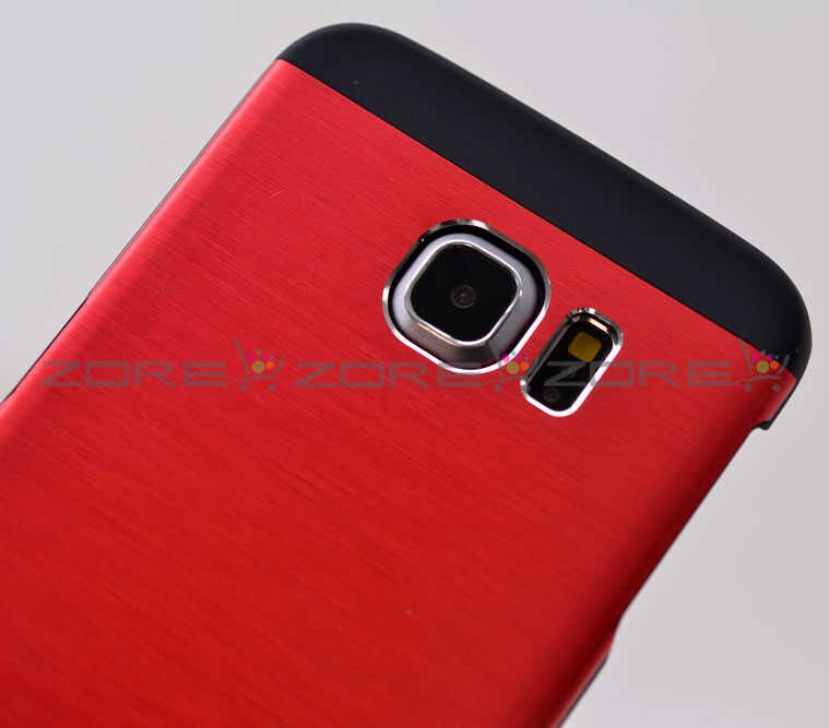 Galaxy S6 Edge Kılıf Zore Metal Motomo Kapak