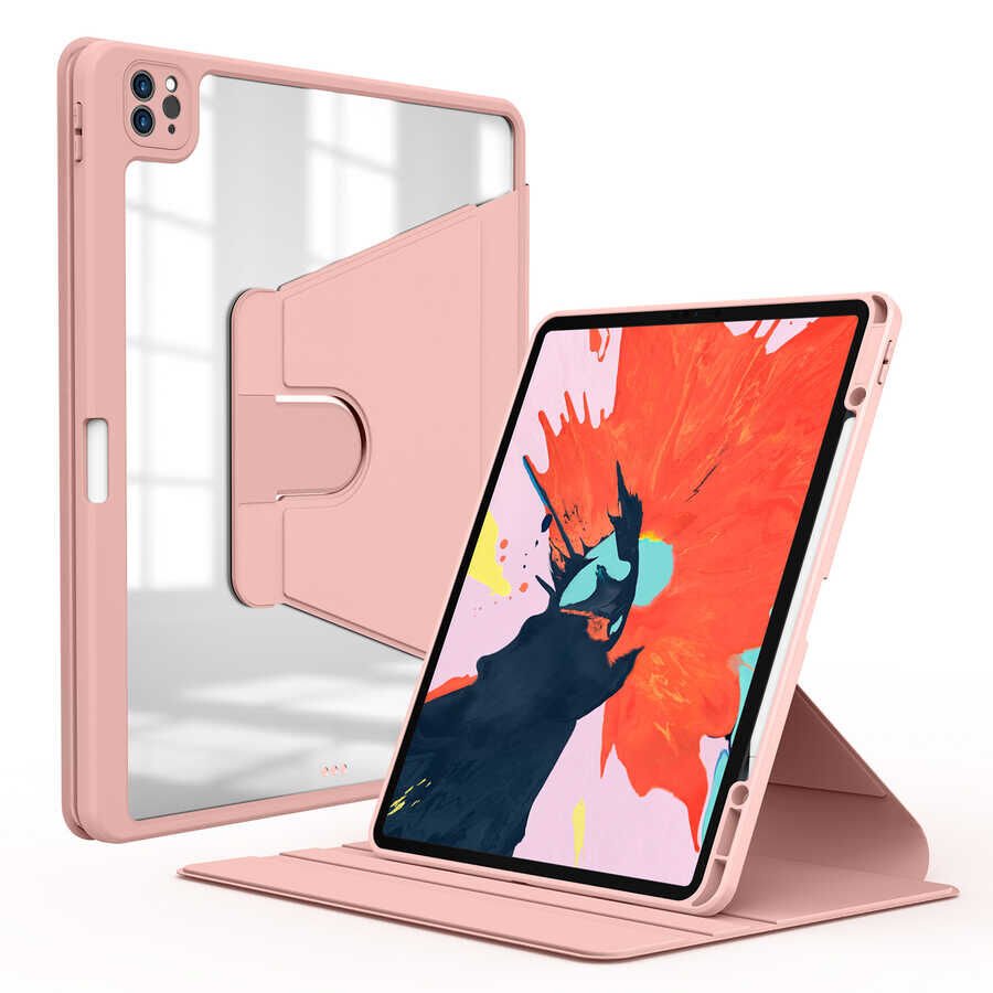Apple iPad Pro 12.9 2021 (5.Nesil) Kılıf HEPTEKİLETİŞİM Nayn Dönebilen Standlı Kılıf