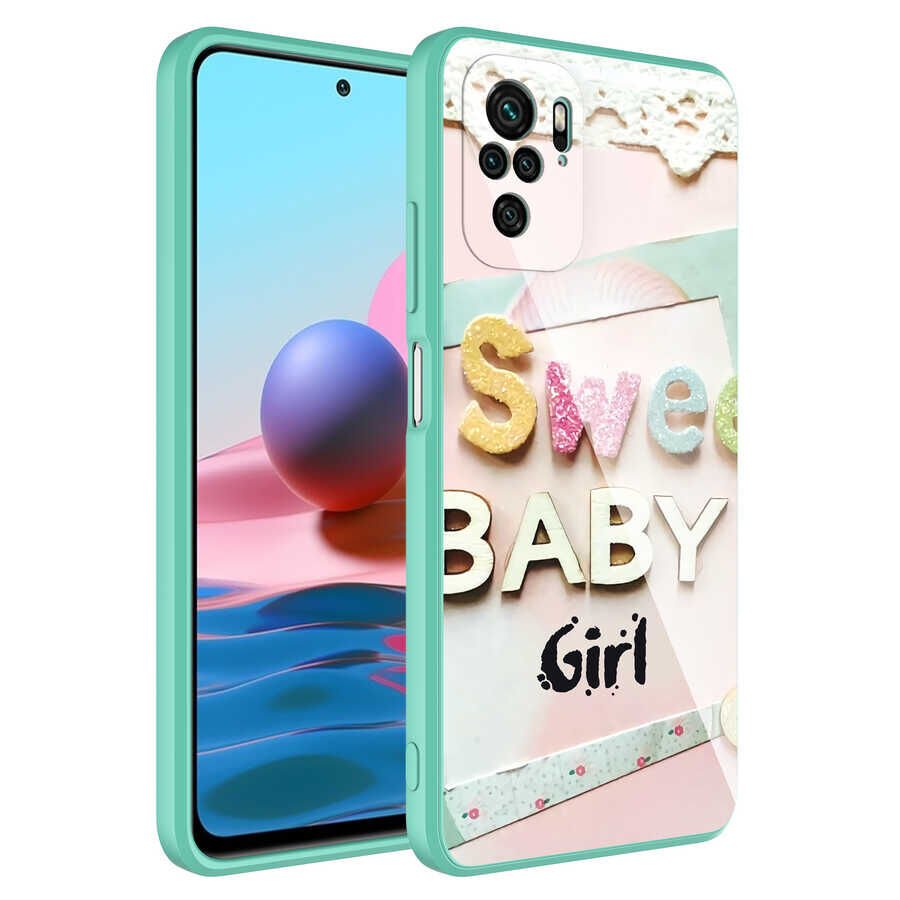 Xiaomi Poco M5S Kılıf Kamera Korumalı Bulut Desenli Renkli Sert Parlak Silikon Kapak (Epoksi) NO5