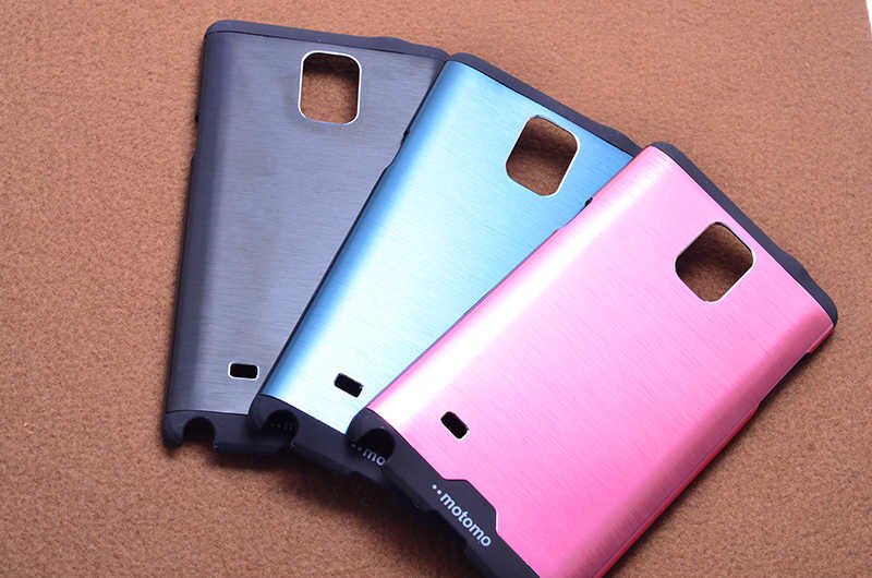 Galaxy Note 4 Kılıf Zore Metal Motomo Kapak