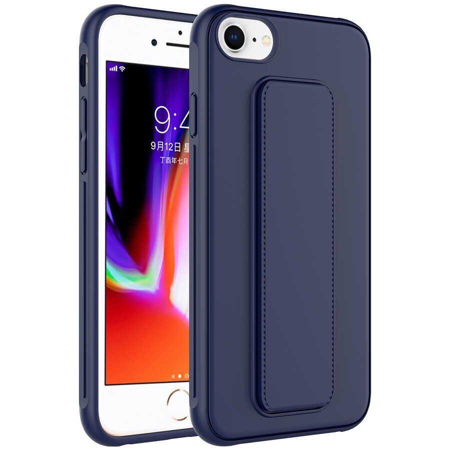 Apple iPhone 8 Kılıf HEPTEKİLETİŞİM Qstand Kapak