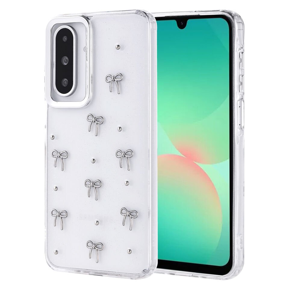Galaxy A26 Kılıf Airbag Tasarımlı Simli Şeffaf HEPTEKİLETİŞİM Kutup Kapak