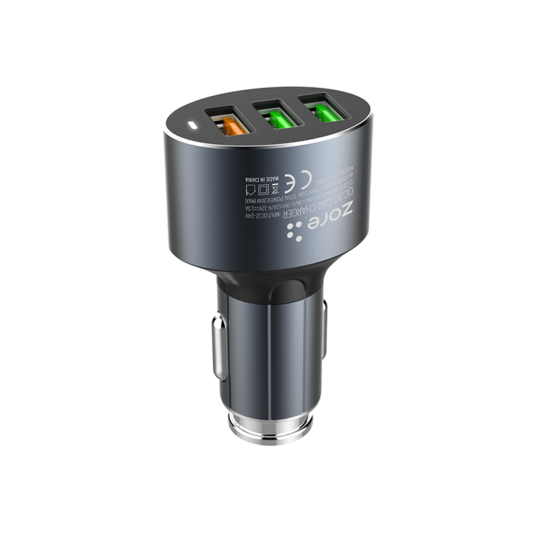 ZR-C703Q Micro 2 in 1 Araç Şarj Seti Siyah
