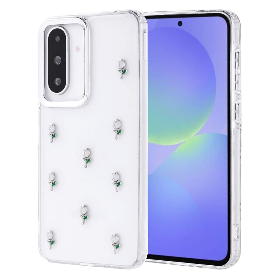 Galaxy A36 Kılıf Airbag Tasarımlı Simli Şeffaf HEPTEKİLETİŞİM Kutup Kapak