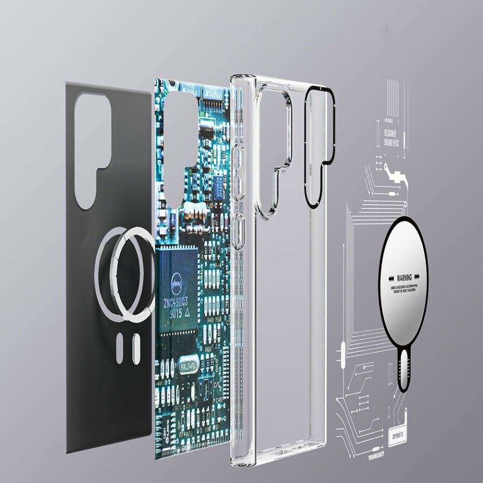 Samsung Galaxy S23 Ultra Kılıf Magsafe Şarj Özellikli YoungKit Technology Serisi Kapak