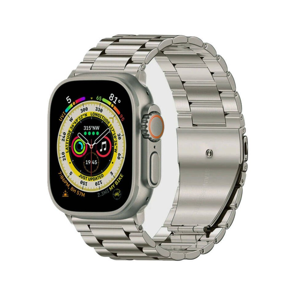 Apple Watch Ultra 49mm HEPTEKİLETİŞİM KRD-93 Metal Kordon