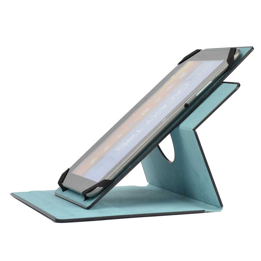 8 İnç Dönebilen Standlı Tablet Kılıf Pu Deri (8 İNÇ TÜM TABLET KILIFLARINA UYUMLU)-UNİVERSAL Kırmızı