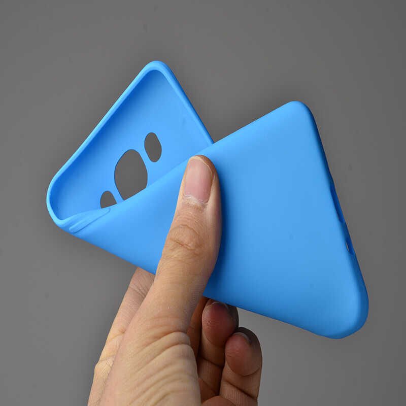 Samsung Galaxy J5 2016 Kılıf Yumuşak Dokulu Soft Esnek İnce Mat Renkli Silikon Kapak (PREMİER) Lacivert