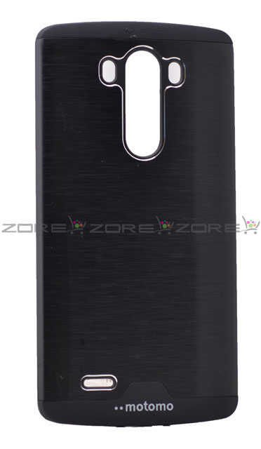 LG G3 Kılıf Zore Metal Motomo Kapak