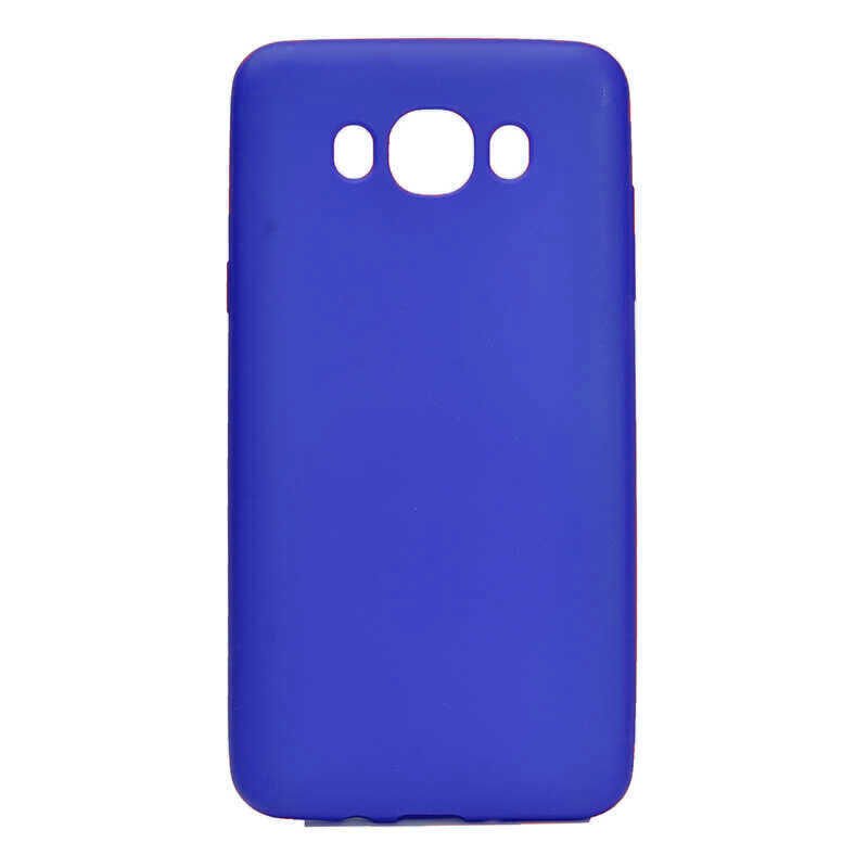 Samsung Galaxy J5 2016 Kılıf Yumuşak Dokulu Soft Esnek İnce Mat Renkli Silikon Kapak (PREMİER) Mavi
