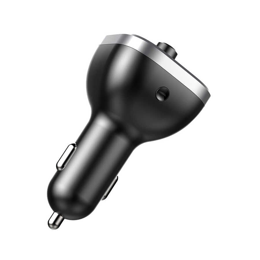 ZR-WP3C02 Bluetooth Transmitter Mp3 Araç Şarjı Siyah