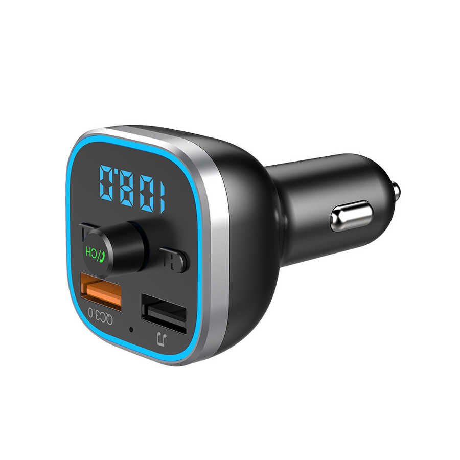 ZR-WP3C02 Bluetooth Transmitter Mp3 Araç Şarjı Siyah
