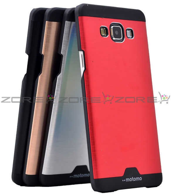 Galaxy A7 Kılıf Zore Metal Motomo Kapak