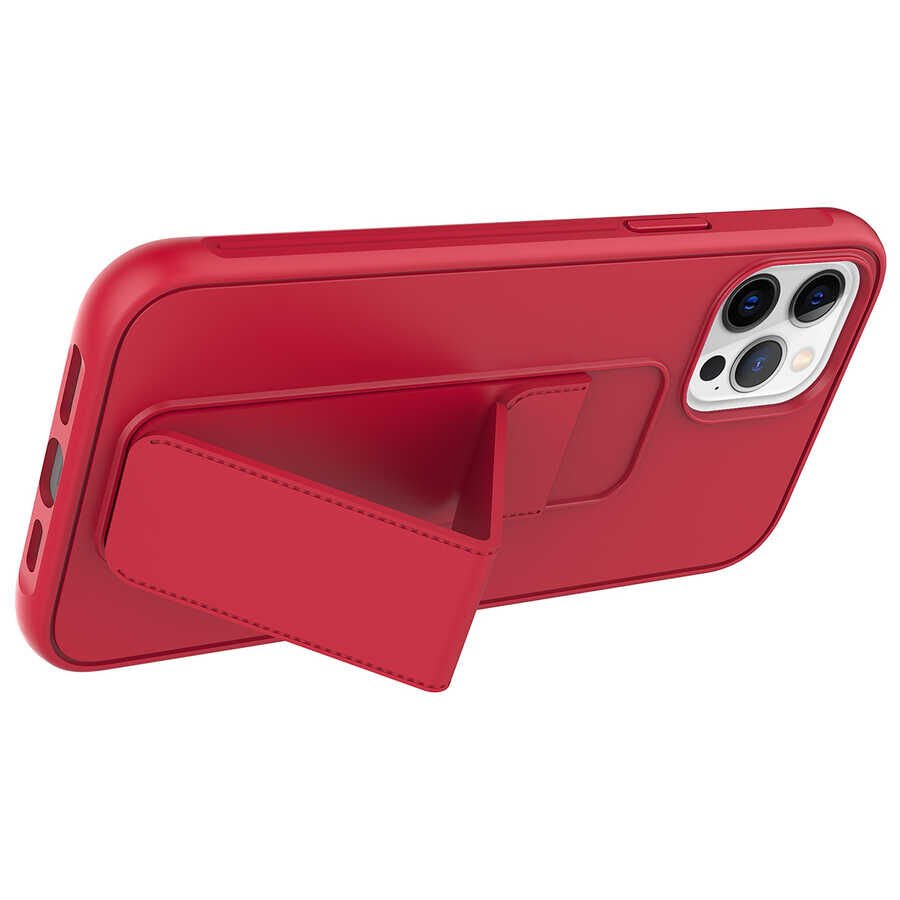 Apple iPhone 12 Pro Kılıf HEPTEKİLETİŞİM Qstand Kapak