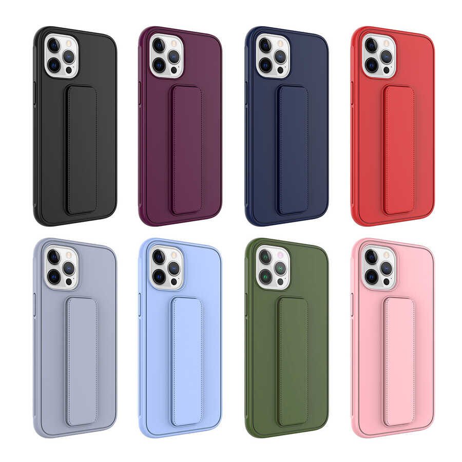 Apple iPhone 12 Pro Kılıf HEPTEKİLETİŞİM Qstand Kapak