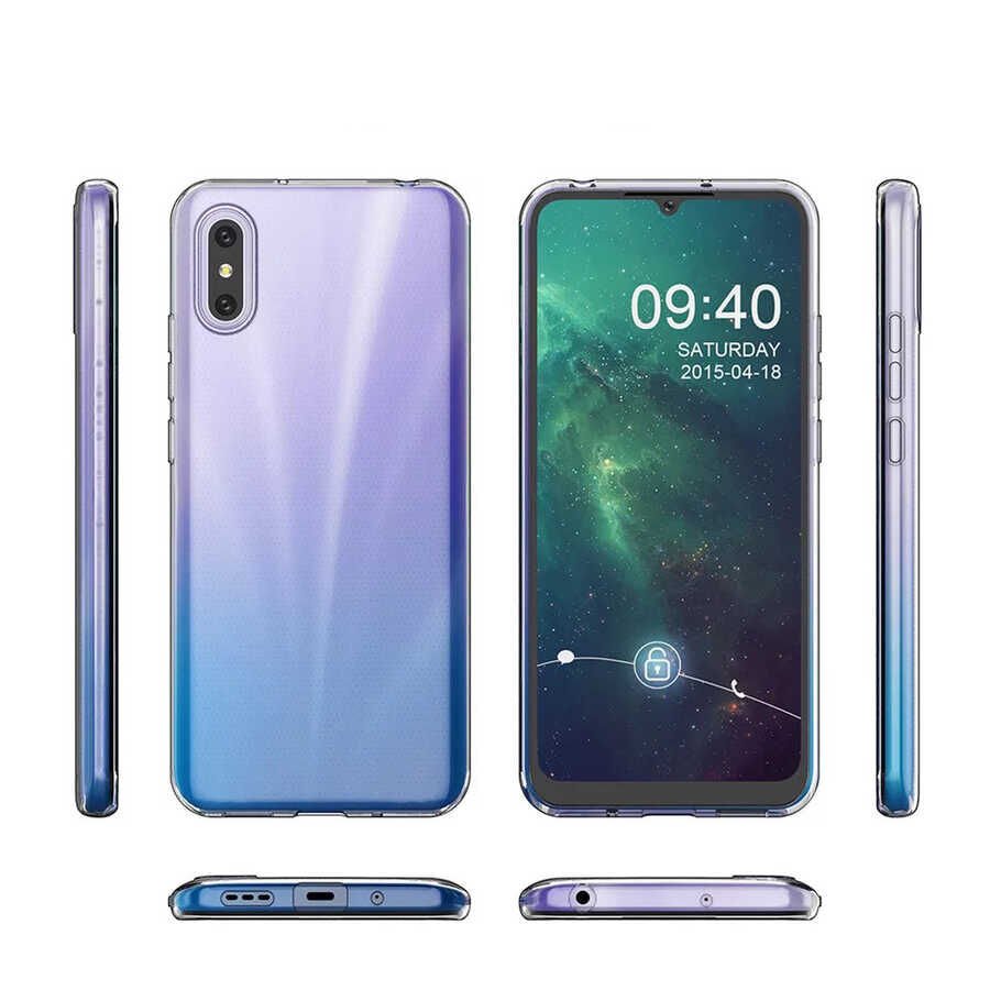 Xiaomi Redmi 9A Kılıf HEPTEKİLETİŞİM Süper Silikon Kapak