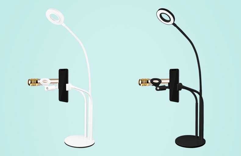 HEPTEKİLETİŞİM 3 in 1 Işıklı Telefon Tutucu Ring Light