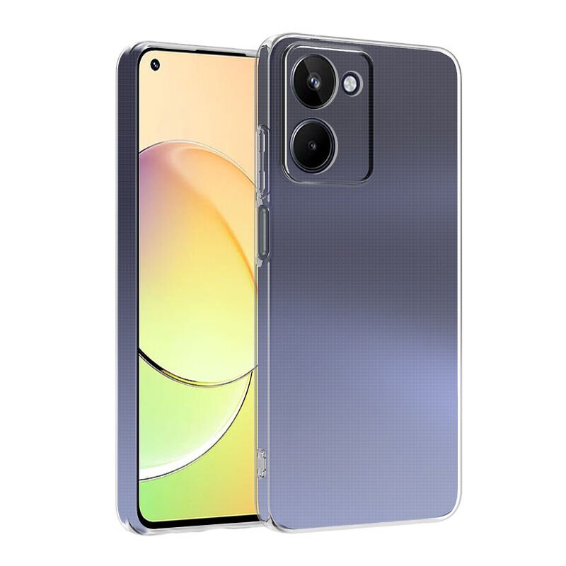 Realme 10 4G Şeffaf Kılıf Yumuşak İnce Tasarımlı Kapak (SÜPER) Renksiz