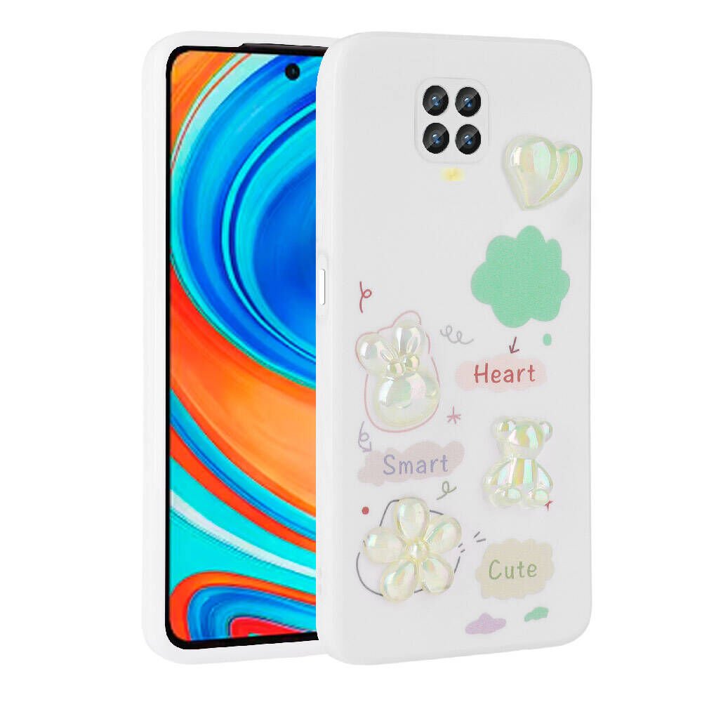 Xiaomi Redmi Note 9 Pro Kılıf Kabartma Figürlü Parlak HEPTEKİLETİŞİM Toys Silikon Kapak