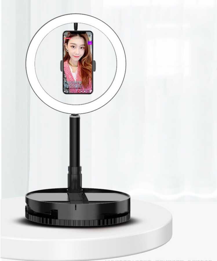 HEPTEKİLETİŞİM 26 Cm Foldable Işıklı Telefon Tutucu Ring Light