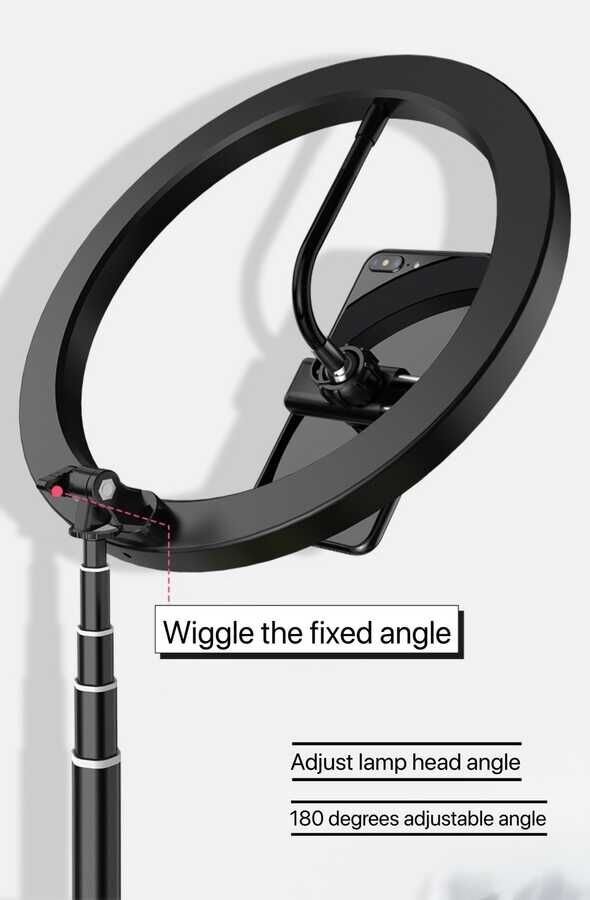 HEPTEKİLETİŞİM 26 Cm Foldable Işıklı Telefon Tutucu Ring Light