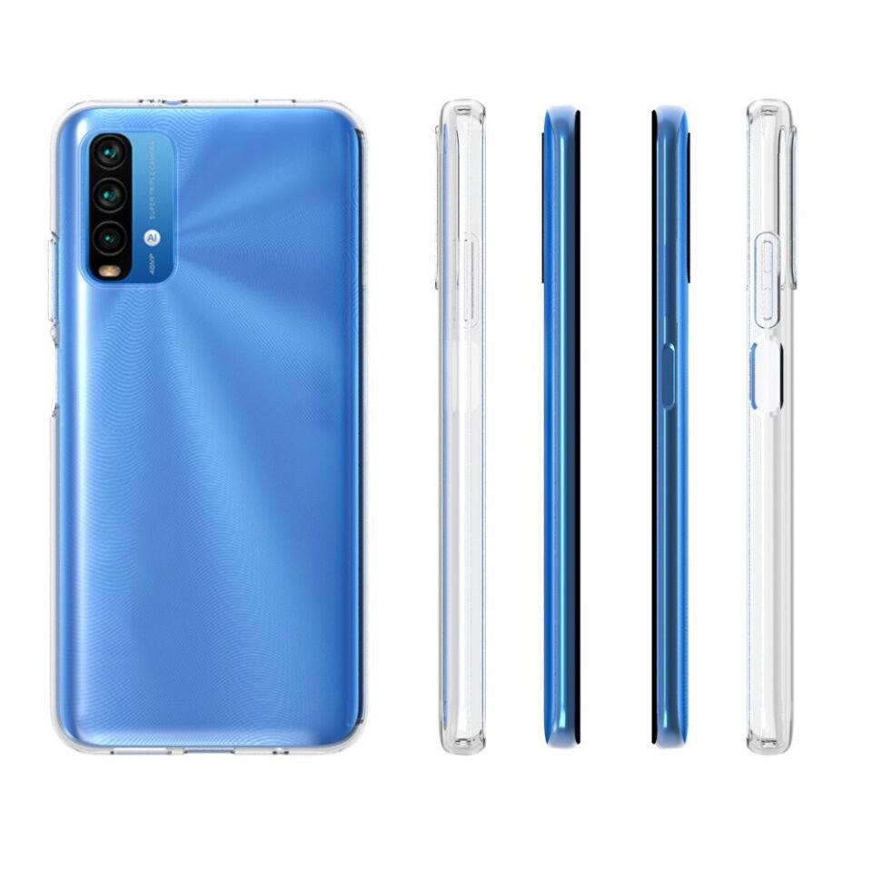 Xiaomi Redmi 9T Şeffaf Kılıf Yumuşak İnce Tasarımlı Kapak (SÜPER) Renksiz