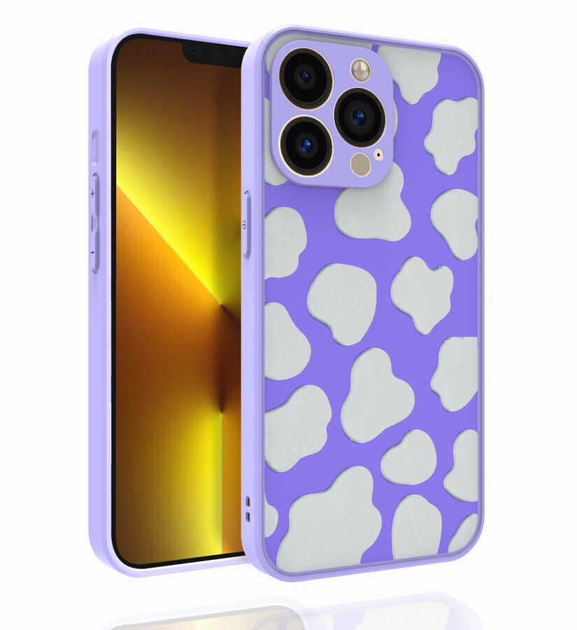 Apple iPhone 13 Pro Kılıf Desenli Kamera Korumalı Parlak HEPTEKİLETİŞİM Nora Kapak