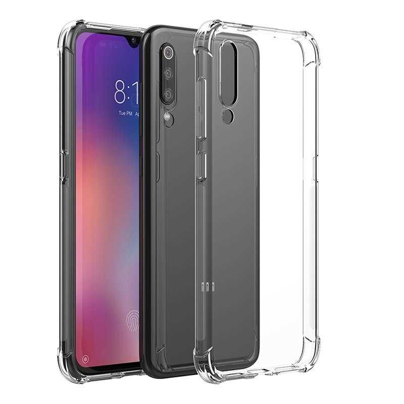 Xiaomi Mi 9 Şeffaf Kılıf Köşelerde Darbelere Karşı Ultra Kalınlık (ANTİSHOCK) Renksiz