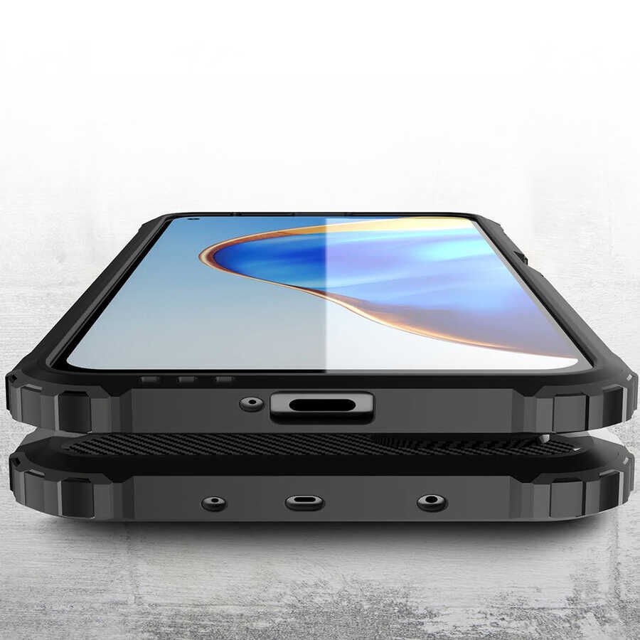 Xiaomi Mi 10T 5G Kılıf Armor Köşe Korumalı Çift Katman Tank Zırh Kapak (CRASH) Siyah