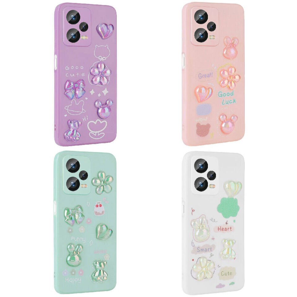 Xiaomi Redmi Note 12 4G Kılıf Kabartma Figürlü Parlak HEPTEKİLETİŞİM Toys Silikon Kapak