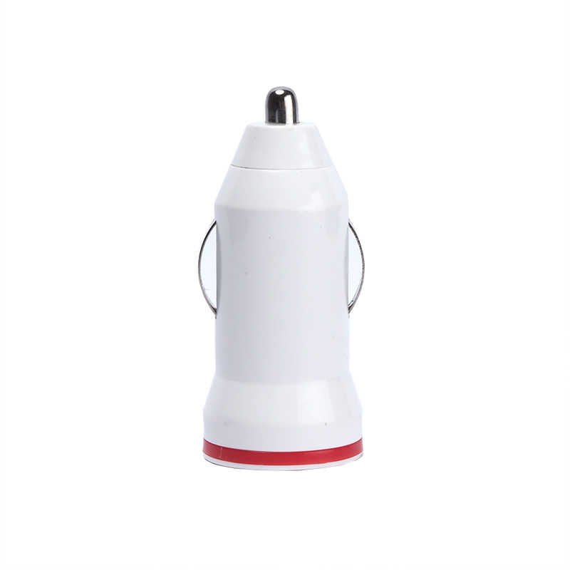 Kırmızı Çizgili 800 Mah Araç Şarjı Beyaz
