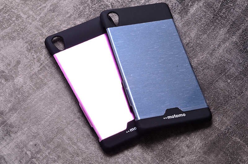 Sony Xperia Z2 Kılıf Zore Metal Motomo Kapak