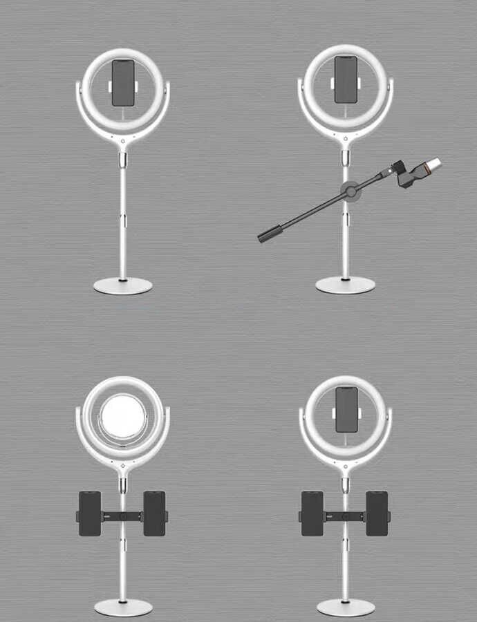 HEPTEKİLETİŞİM F-537 30 Cm Işıklı Telefon Tutucu Ring Light