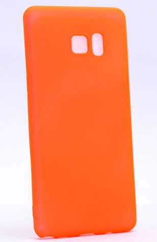 Samsung Galaxy Note 7 Kılıf Yumuşak Dokulu Soft Esnek İnce Mat Renkli Silikon Kapak (PREMİER) Mor