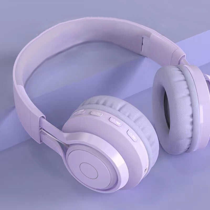 Hafif ve Portatif Kolayca Katlanıp Taşınabilir Dizayn (BT06C Bluetooth Kulaklık) Mor