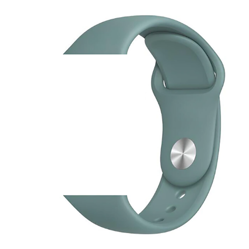 Apple Watch 2/3/4/5/6/7/8/se/ultra/nike 42mm 44mm 45mm 49mm Silikon Kordon (Klasik) 48-Cactus