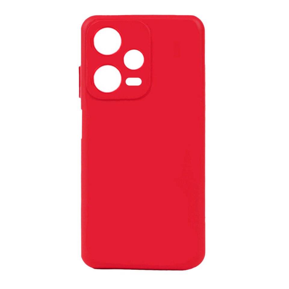 Xiaomi Redmi Note 12 Pro 5G Kılıf Kamera Korumalı Esnek Renkli Silikon Kapak (Biye) Lila