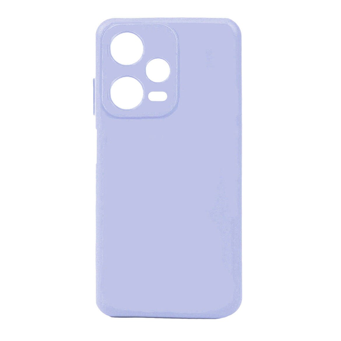 Xiaomi Redmi Note 12 Pro 5G Kılıf Kamera Korumalı Esnek Renkli Silikon Kapak (Biye) Lila