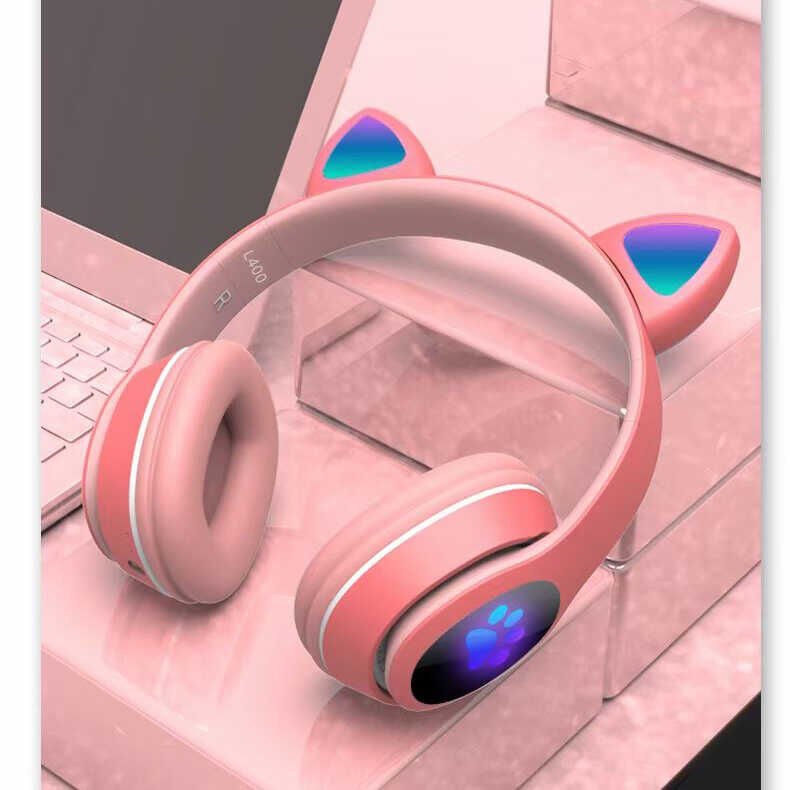 Hafif ve Portatif Kolayca Katlanıp Taşınabilir Dizayn (L400 Bluetooth Kulaklık) Kırmızı